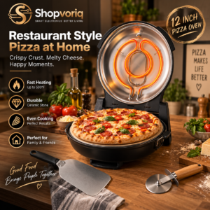 12-Inch Electric Pizza Maker with Cordierite Stone
